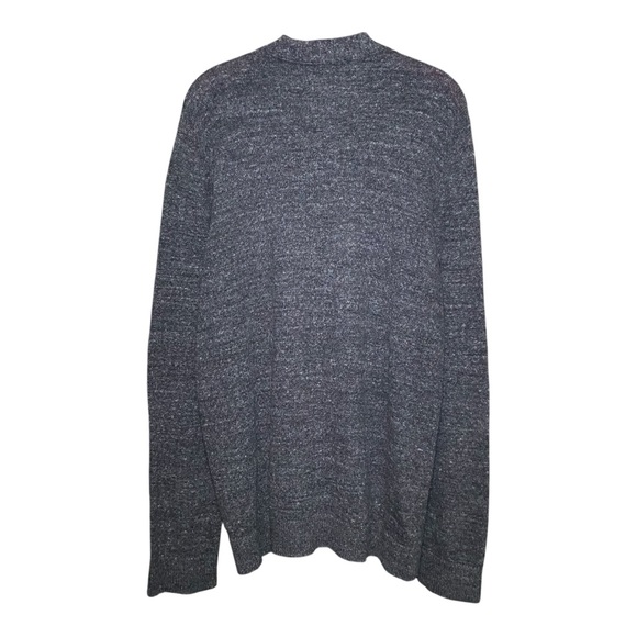 Abercrombie & Fitch Men’s Chunky Knit Button-Up Cardigan Sweater Dark Gray Large - Picture 2 of 4